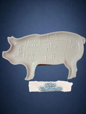 Vintage Tabletops Gallery Pork Diagram Platter